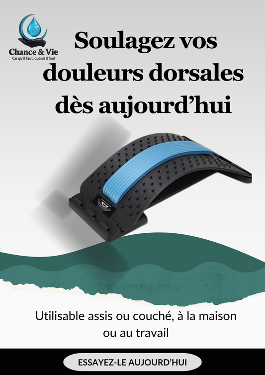 CIVIÈRE DORSALE ORTHOPÉDIQUE – Soulagement immédiat, bien-être durable